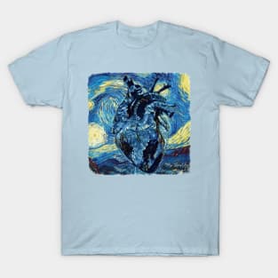 Heart Van Gogh Style T-Shirt